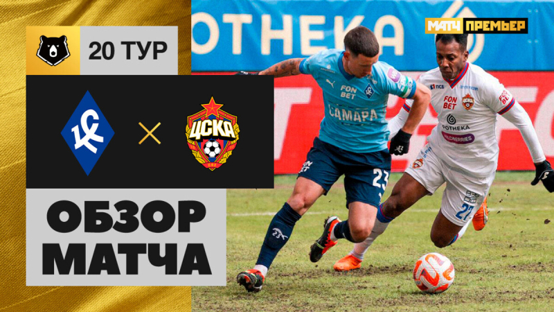 Крылья Советов &mdash; ЦСКА. Голы и лучшие моменты